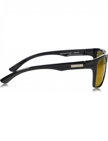 Square Rambler Sunglasses - Black / Polarized Red Mirror - CA1806Z7205 $31.89