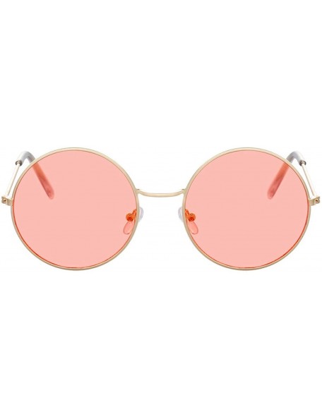 Round Fashion Bule Round Sunglasses Women Er Luxury Sun Glasses Cool Retro Female Oculos Gafas - Silver - CU198AI60YH $22.66