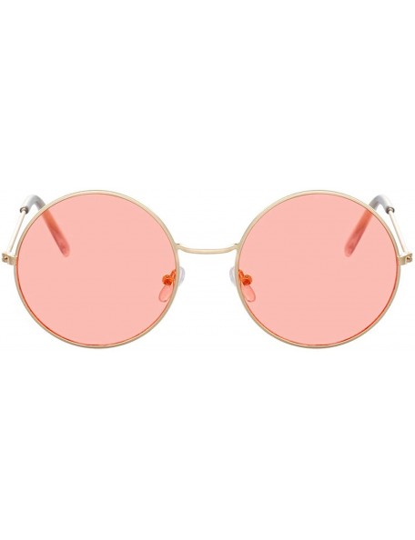 Round Fashion Bule Round Sunglasses Women Er Luxury Sun Glasses Cool Retro Female Oculos Gafas - Silver - CU198AI60YH $22.66