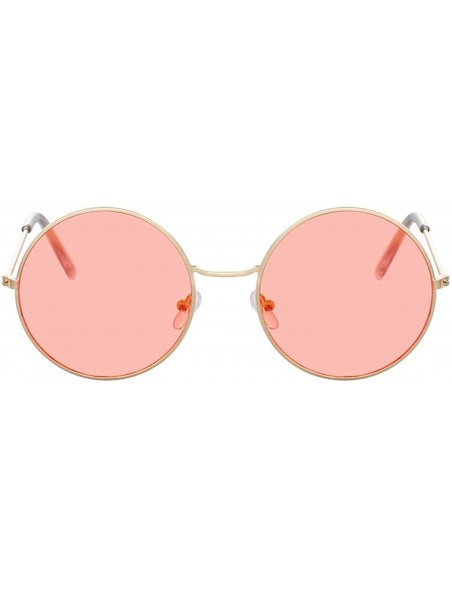 Round Fashion Bule Round Sunglasses Women Er Luxury Sun Glasses Cool Retro Female Oculos Gafas - Silver - CU198AI60YH $22.66