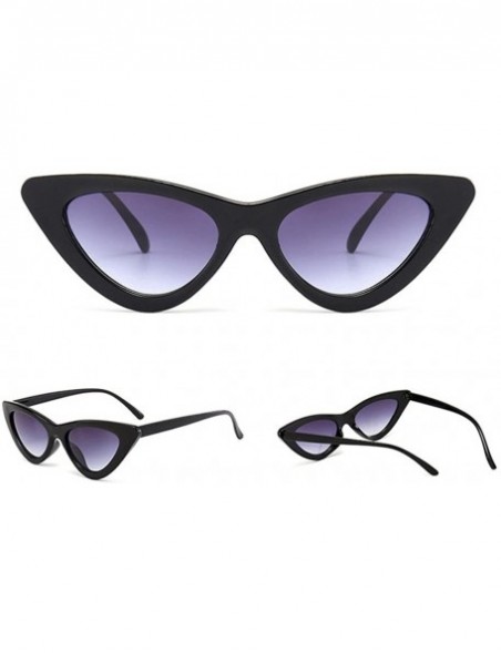 Cat Eye Clearance Women Fashion Cat Eye Shades Sunglasses Integrated UV Candy Colored Glasses - C - C618RWIUROQ $8.33