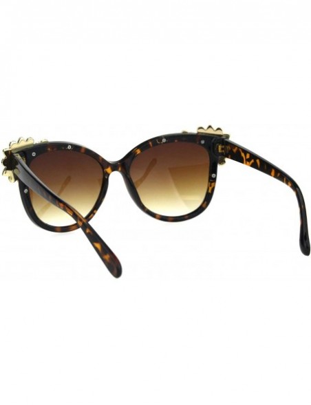 Butterfly Womens Fancy Rhinestones Sunglasses Bling Butterfly Frame UV 400 - Tortoise - CA18Q6QZKZA $14.51