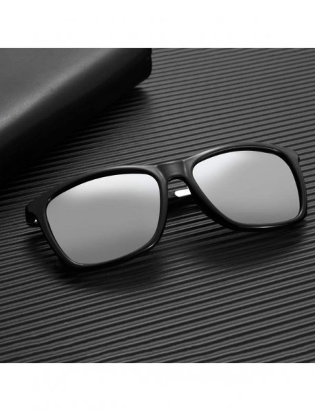 Square Polarized Sunglasses For Men Driving Mens Sunglasses Retro Rectangular Sun Glasses Men/Women 100% UV Protection - CF19...