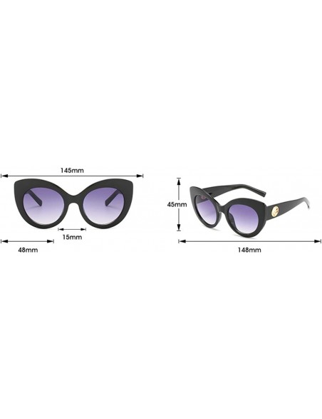 Cat Eye European American Sunglasses Individualized - E - C9199MTXKZX $46.03