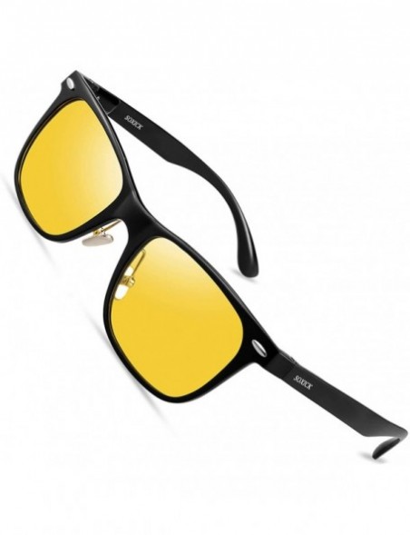 Oval Night Time Driving Glasses Anti Glare Polarized Night Vision Sunglasses - Color F - CJ18AQTXSKG $25.39