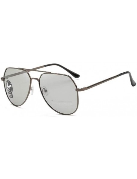 Rectangular Polarized Sunglasses Discoloration Driving Fishing - Gun Discoloration - CT190RS2M20 $7.89