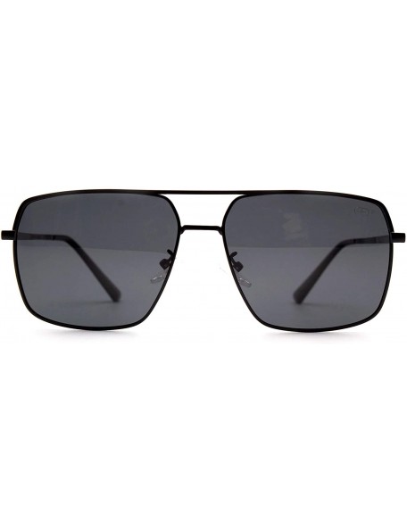 Square p641 Trendy Square Polarized- for Mens 100% UV PROTECTION - Black-black - CA192TGL2I5 $25.65