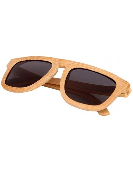 Goggle Bamboo glasses men and women with the same sunglasses wooden glasses classic retro sunglasses driving polarizer - CC18...