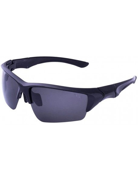 Wrap Beewa Polarized Sports Sunglasses for Men Women Fishing Running Hiking Running Cycling - CT18O49EZ23 $13.89