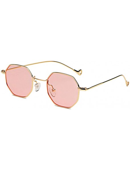 Square Fashion Hipster Small Square Sunglasses Street Shot Flat Mirror Male Octagonal Sunglasses - CD18XMQ8A79 $32.12