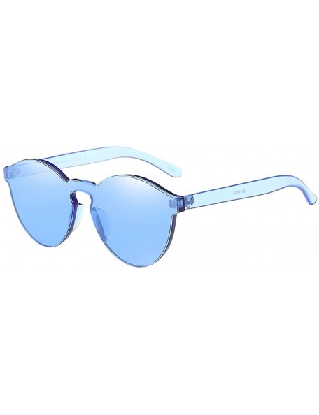 Square Retro Classic Polarized Sunglasses for Women-UV400 Lens Sunglasses for Female Fashion Pop Sun Eye Glass - Blue - CY18U...