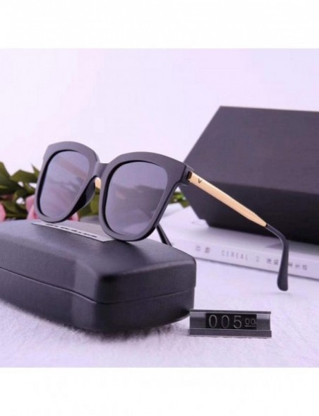 Square Polarized Sunglasses Men's and Women's Sunglasses Fashion Retro Square Polarized Sunglasses - CJ18X6SRHWN $46.99