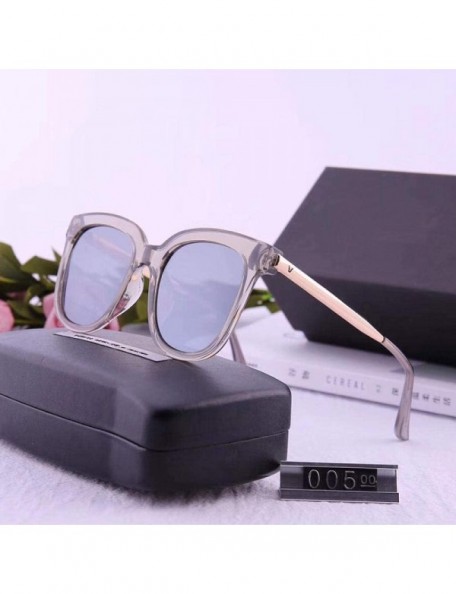 Square Polarized Sunglasses Men's and Women's Sunglasses Fashion Retro Square Polarized Sunglasses - CJ18X6SRHWN $46.99