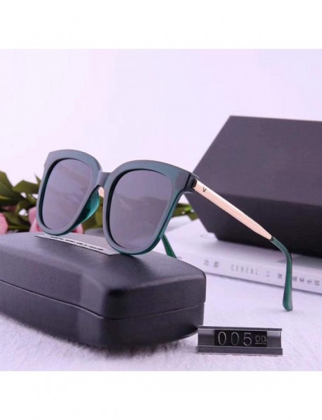 Square Polarized Sunglasses Men's and Women's Sunglasses Fashion Retro Square Polarized Sunglasses - CJ18X6SRHWN $46.99