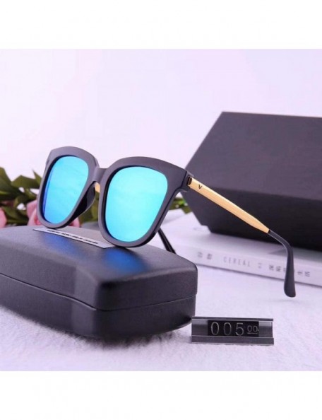 Square Polarized Sunglasses Men's and Women's Sunglasses Fashion Retro Square Polarized Sunglasses - CJ18X6SRHWN $46.99