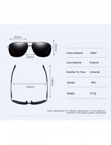 Aviator Polarized Sunglasses Wholesale Polarized Sunglasses Antiglare Polarized Driving Sunglasses - C - CS18QO3XWHE $35.03
