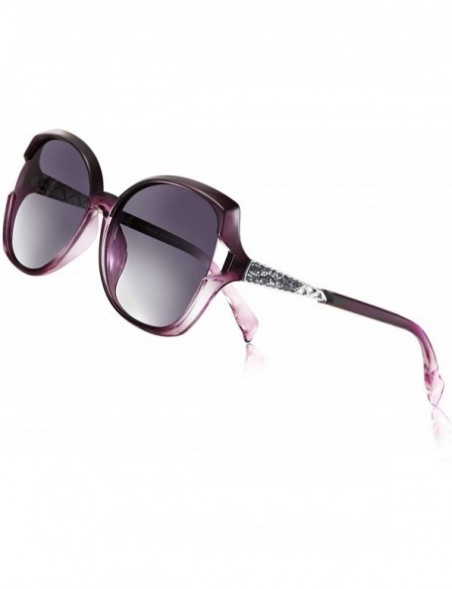 Oversized Sunglasses for Women - Polarized Eyewear with Retro Oversized Frame-UV400 Protection Nylon Lens-- Purple - CP18WX0K...
