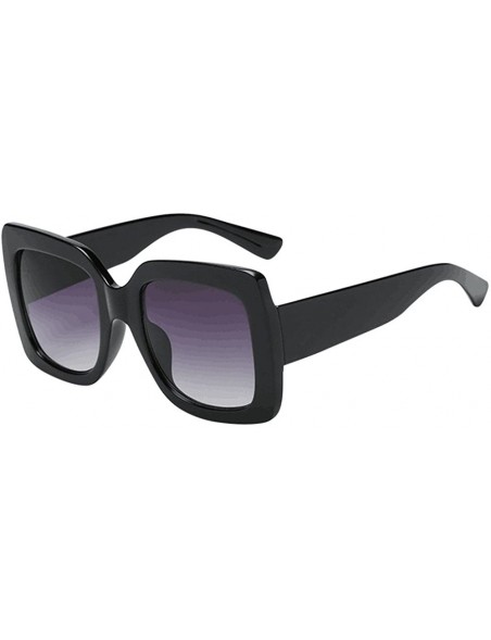 Rimless Gradient Oversized Sunglasses Protection - A - CG18OZWUXGY $9.13