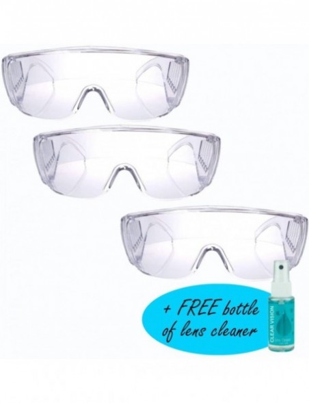 Goggle Protective Goggles Protection Resistant Included - 3 Pairs & 1 Lens Cleaning Bottle - CS1907UMCKS $21.32