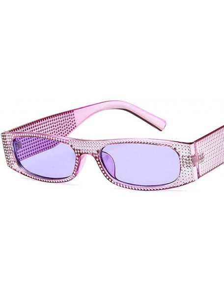 Oversized Sunglasses for Women Men Diamond Sunglasses Rectangle Sunglasses Chic Glasses Eyewear Sunglasses for Holiday - J - ...