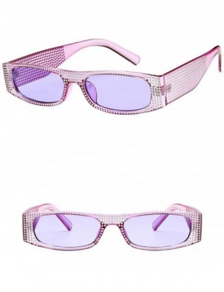 Oversized Sunglasses for Women Men Diamond Sunglasses Rectangle Sunglasses Chic Glasses Eyewear Sunglasses for Holiday - J - ...