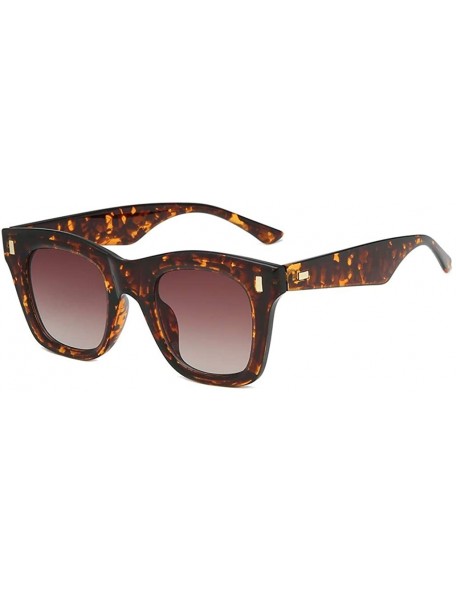 Rectangular Unisex Polarized Sunglasses Stylish Sun Glasses for Men and Women - Color Mirror Lens - A - C018UGCXYWU $8.96