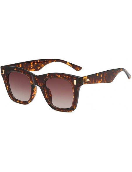 Rectangular Unisex Polarized Sunglasses Stylish Sun Glasses for Men and Women - Color Mirror Lens - A - C018UGCXYWU $8.96