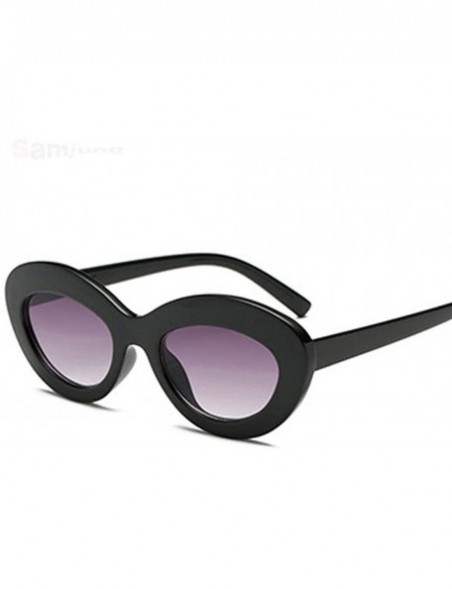 Oval 2019 Oval Sunglasses Women Vintage Sunglass Women's Brand Designer Pink C1 - C7 - C118Y5WATOI $11.69