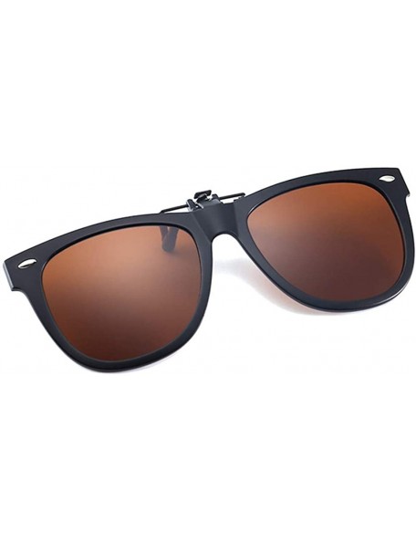 Sport Polarized Sunglasses for Women Men's Clip-on Sunglasses Sports Stylish Sunglasses - ❦coffee - CE18UUOXAHL $10.21