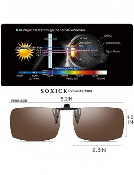 Sport Polarized Sunglasses for Women Men's Clip-on Sunglasses Sports Stylish Sunglasses - ❦coffee - CE18UUOXAHL $10.21