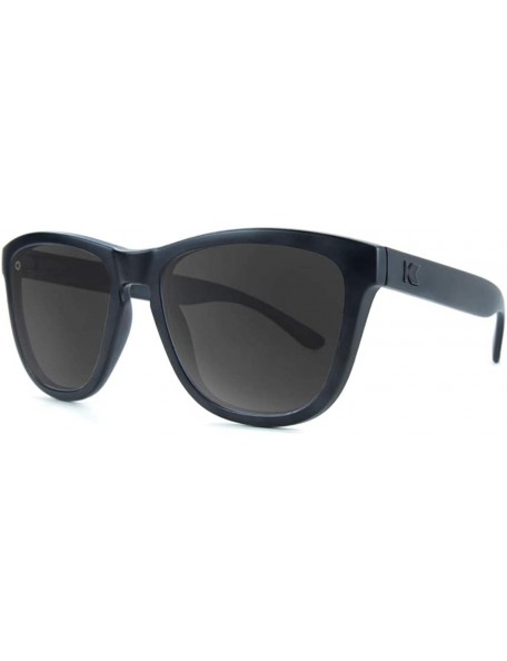 Wayfarer Premiums Polarized Sunglasses For Men & Women- Full UV400 Protection - Black on Black / Smoke - C618K0IKGYN $50.84