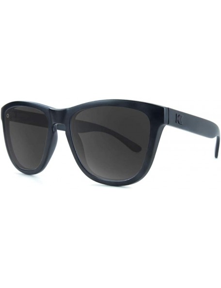 Wayfarer Premiums Polarized Sunglasses For Men & Women- Full UV400 Protection - Black on Black / Smoke - C618K0IKGYN $27.51