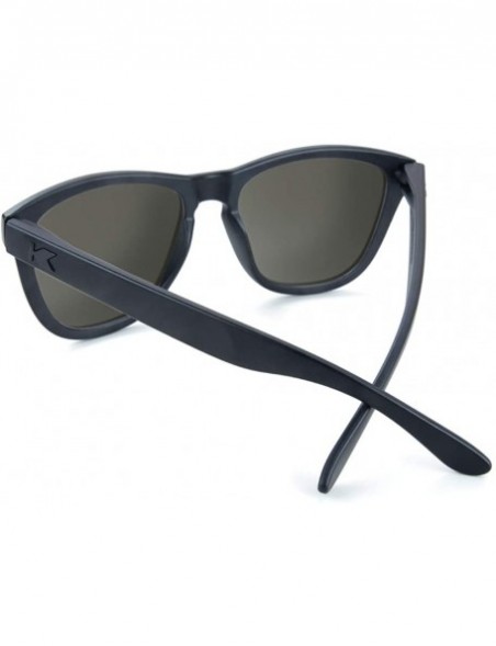 Wayfarer Premiums Polarized Sunglasses For Men & Women- Full UV400 Protection - Black on Black / Smoke - C618K0IKGYN $27.51