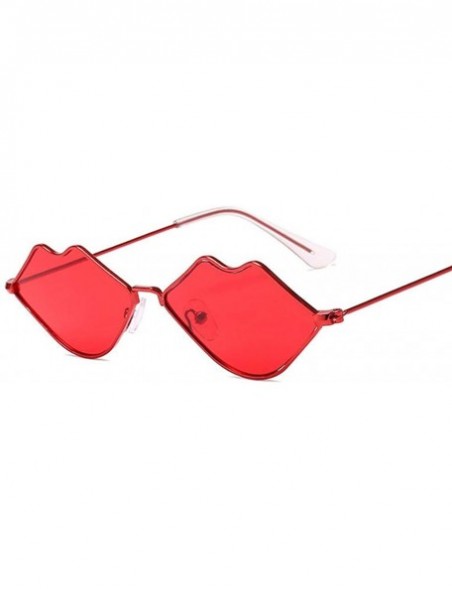 Rimless 2020 Cute Sexy Ladies Lips Sunglasses Women Metal Frame Fashion Vintage Sun Glasses Female UV400 Shades - C7198A00E5T...