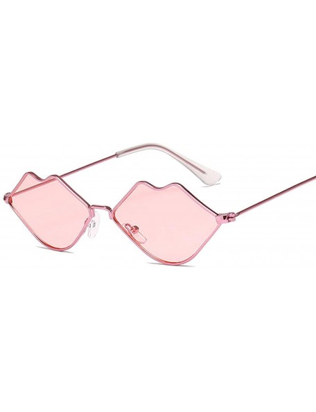 Rimless 2020 Cute Sexy Ladies Lips Sunglasses Women Metal Frame Fashion Vintage Sun Glasses Female UV400 Shades - C7198A00E5T...