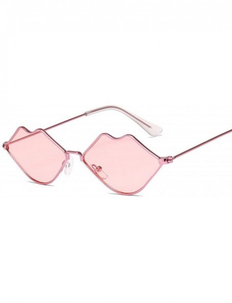 Rimless 2020 Cute Sexy Ladies Lips Sunglasses Women Metal Frame Fashion Vintage Sun Glasses Female UV400 Shades - C7198A00E5T...