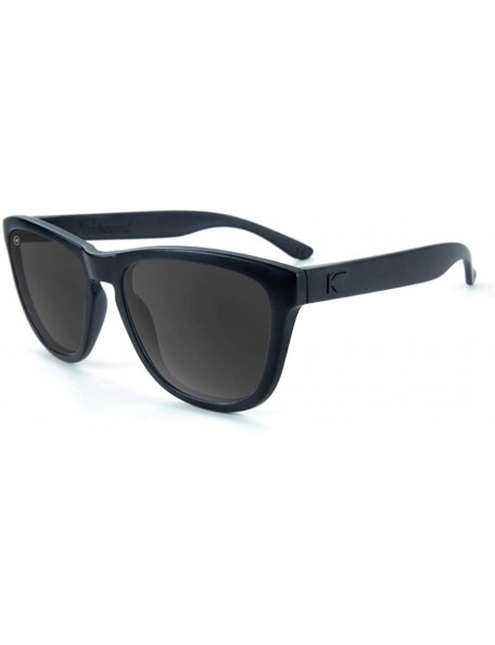 Wayfarer Premiums Polarized Sunglasses For Men & Women- Full UV400 Protection - Black on Black / Smoke - C618K0IKGYN $27.51