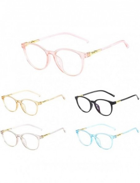 Rimless Reading Unisex Stylish Square Non-Prescription Eyeglasses Glasses Clear Lens Eyewear - Blue - CR18T6CQLZD $9.31