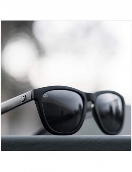 Wayfarer Premiums Polarized Sunglasses For Men & Women- Full UV400 Protection - Black on Black / Smoke - C618K0IKGYN $27.51